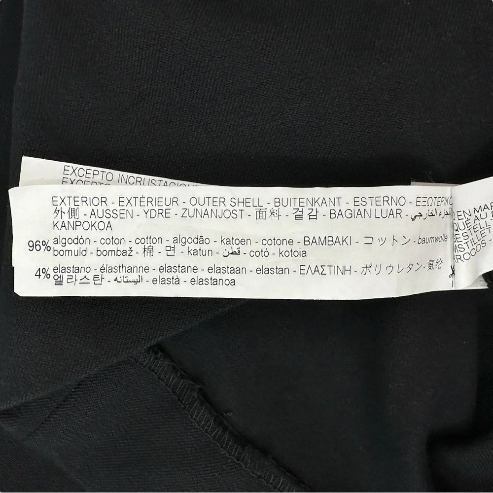 Zara Black One Shoulder Tuxedo Blazer Style Cocktail Mini Dress sz M - Picture 9 of 9